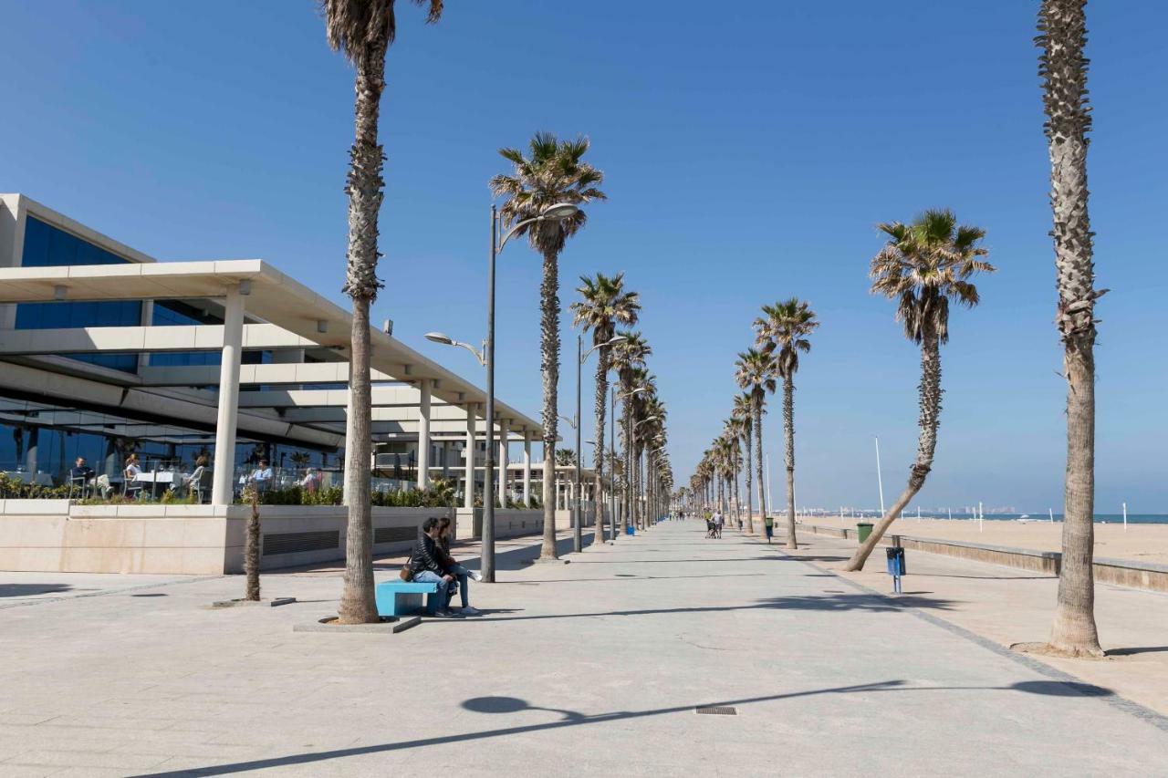 Apartup Patacona Palm Beach I Valencia Bagian luar foto